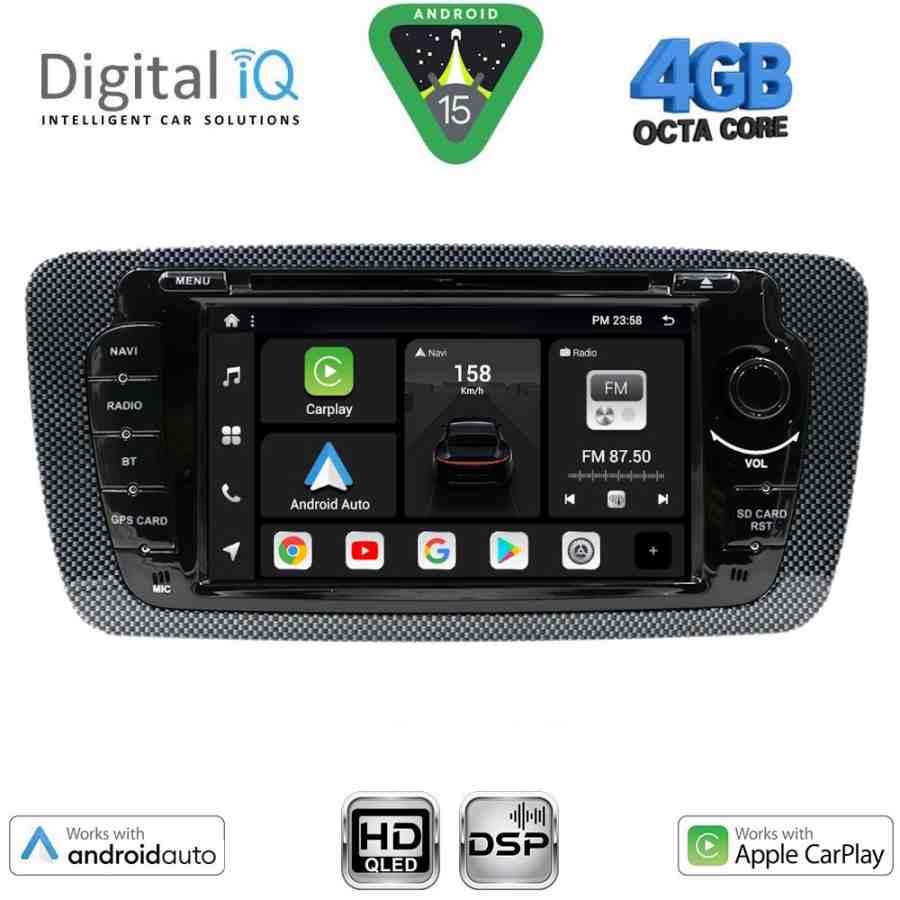 DIGITAL IQ BXF 646_CPAA (7" DVD) MULTIMEDIA SYSTEM for SEAT IBIZA mod. 2008-2015