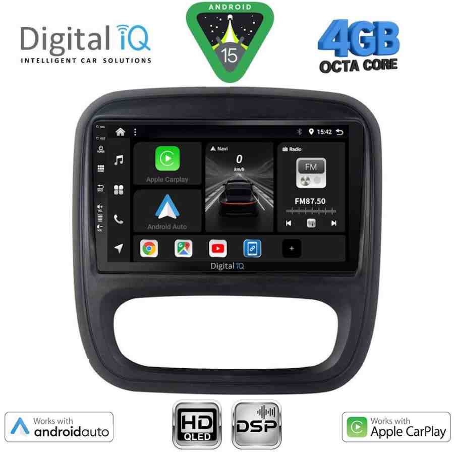 DIGITAL IQ BXF 6499_CPAA (9inc) MULTIMEDIA TABLET for OPEL VIVARO – RENAULT TRAFIC – FIAT TALENDO – NISSAN NV 300 mod. 2014-2019