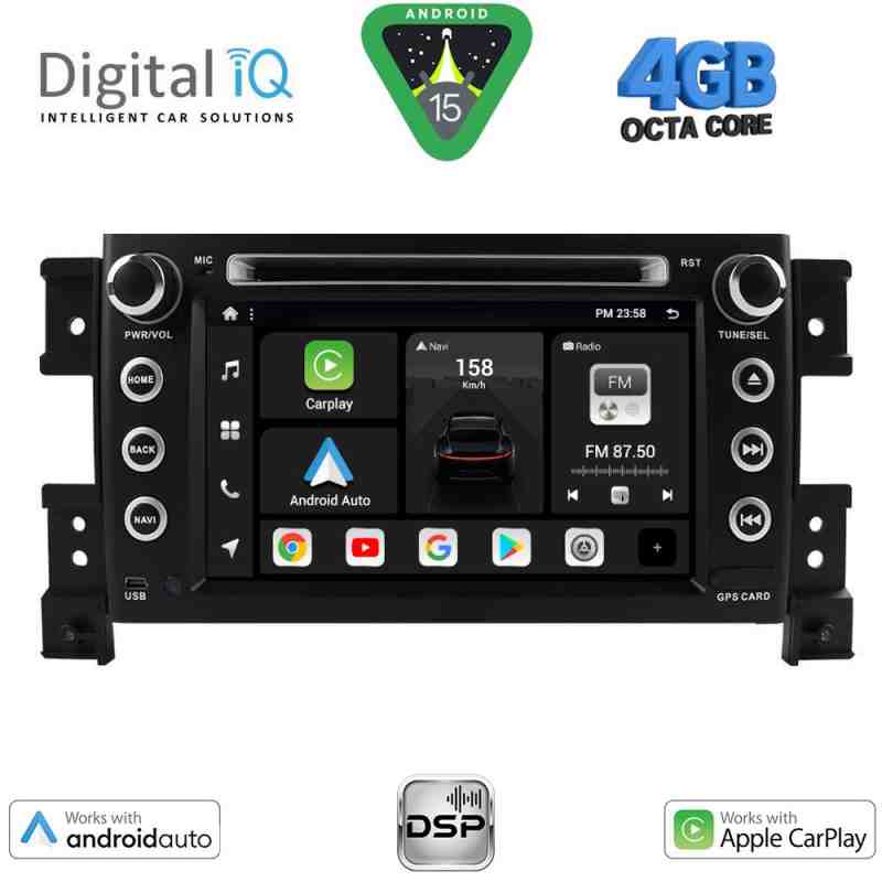DIGITAL IQ BXF 653_CPAA (7" DVD) MULTIMEDIA SYSTEM for SUZUKI GRAND VITARA mod. 2005-2015