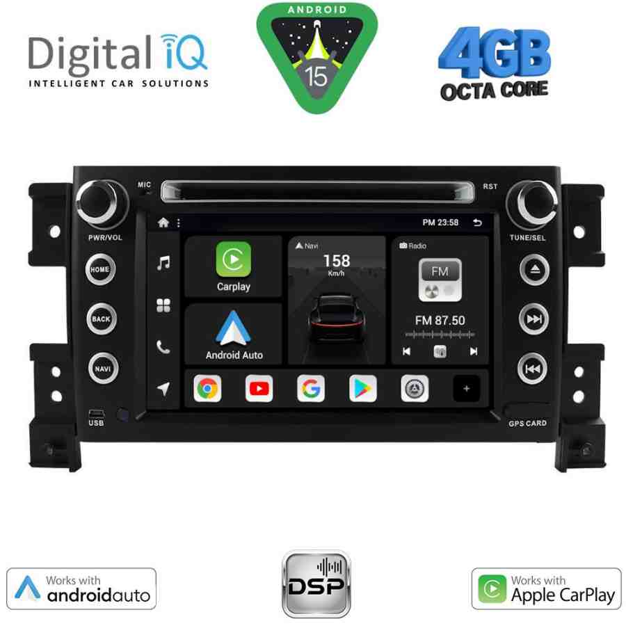 DIGITAL IQ BXF 653_CPAA (7" DVD) MULTIMEDIA SYSTEM for SUZUKI GRAND VITARA mod. 2005-2015