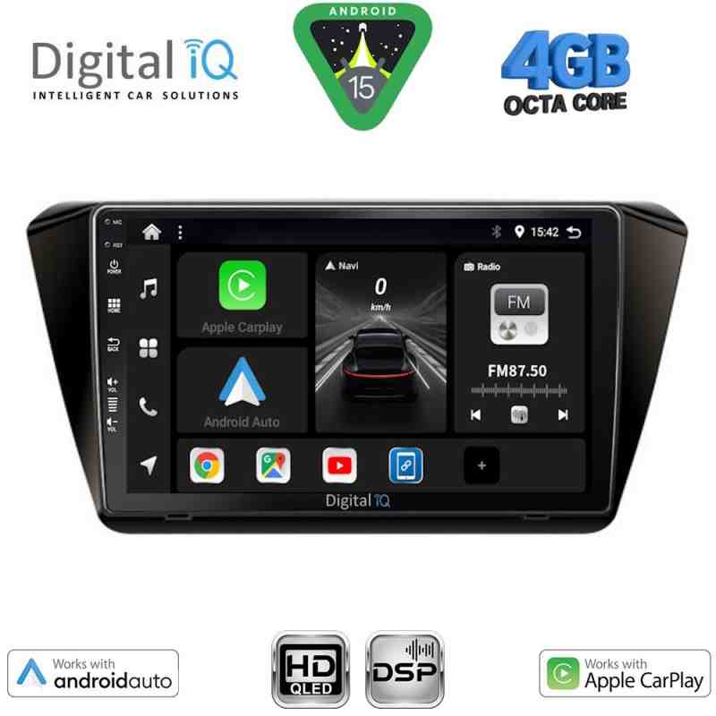 DIGITAL IQ BXF 16605_CPAA (10inc) MULTIMEDIA TABLET for SKODA SUPERB mod. 2015-2023
