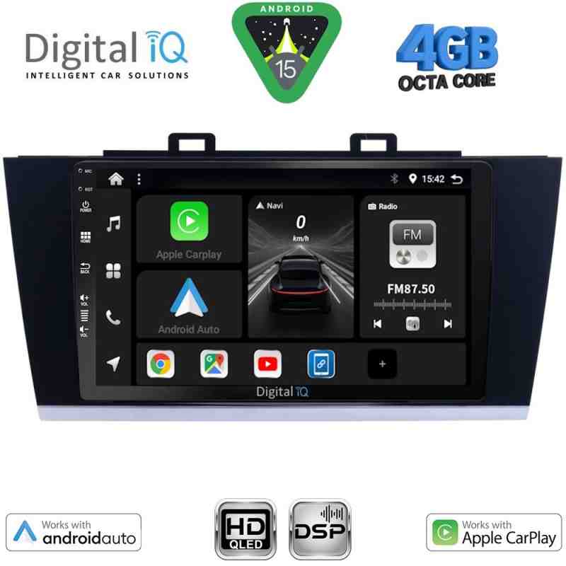 DIGITAL IQ BXF 6668_CPAA (9inc) MULTIMEDIA TABLET for SUBARU LEGACY - OUTBACK mod. 2014-2019