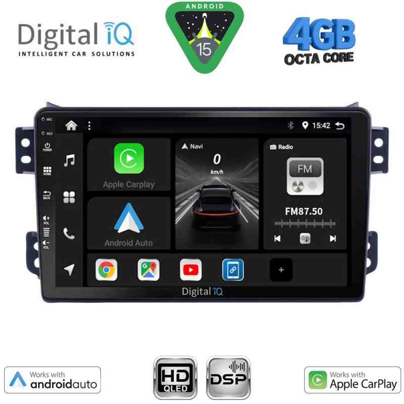 DIGITAL IQ BXF 6682_CPAA (9inc) MULTIMEDIA TABLET for OPEL AGILA - SUZUKI SPLASH mod. 2008-2018