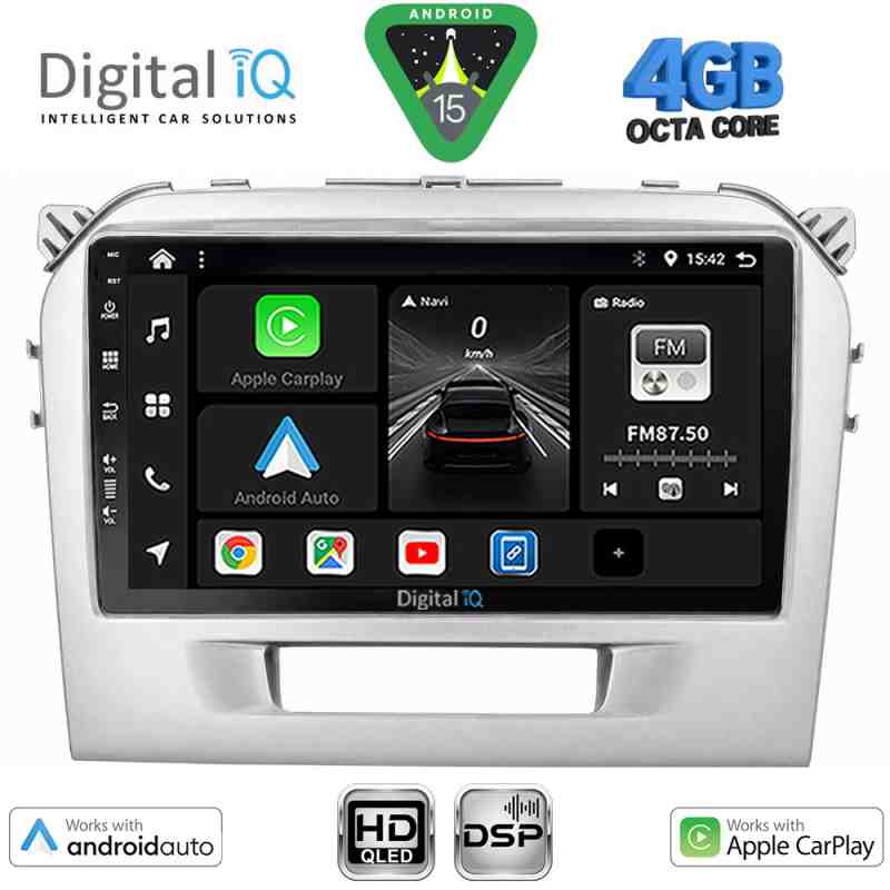 DIGITAL IQ BXF 6697SL_CPAA (9inc) MULTIMEDIA TABLET for SUZUKI VITARA mod. 2016-2025 (SILVER)