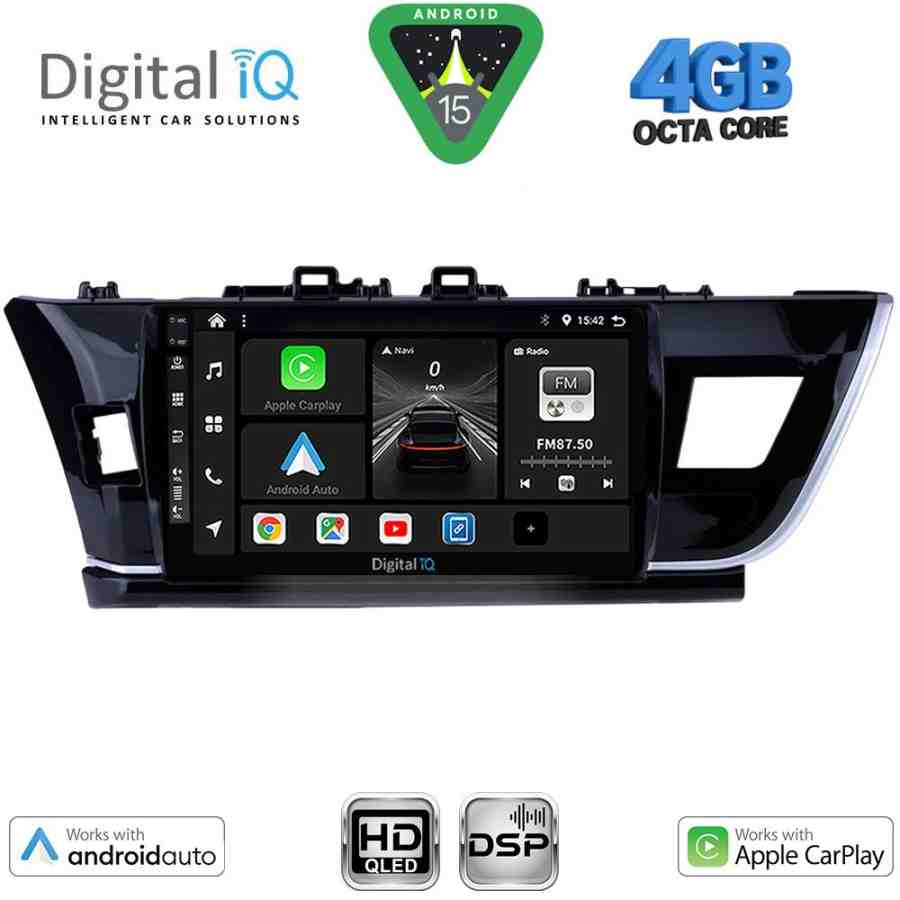 DIGITAL IQ BXF 6714BIG_CPAA (10inc) MULTIMEDIA TABLET for TOYOTA COROLLA mod. 2013-2016