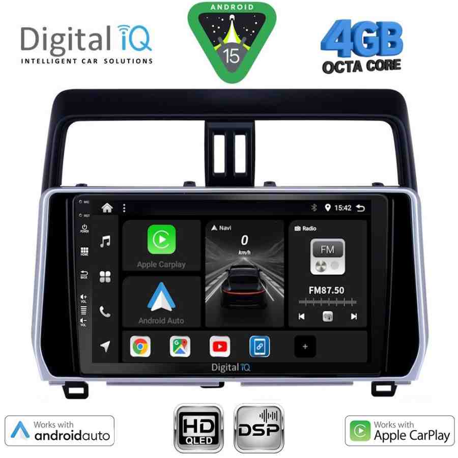 DIGITAL IQ BXF 16739_CPAA (10inc) MULTIMEDIA TABLET for TOYOTA LAND CRUISER mod. 2019-2023