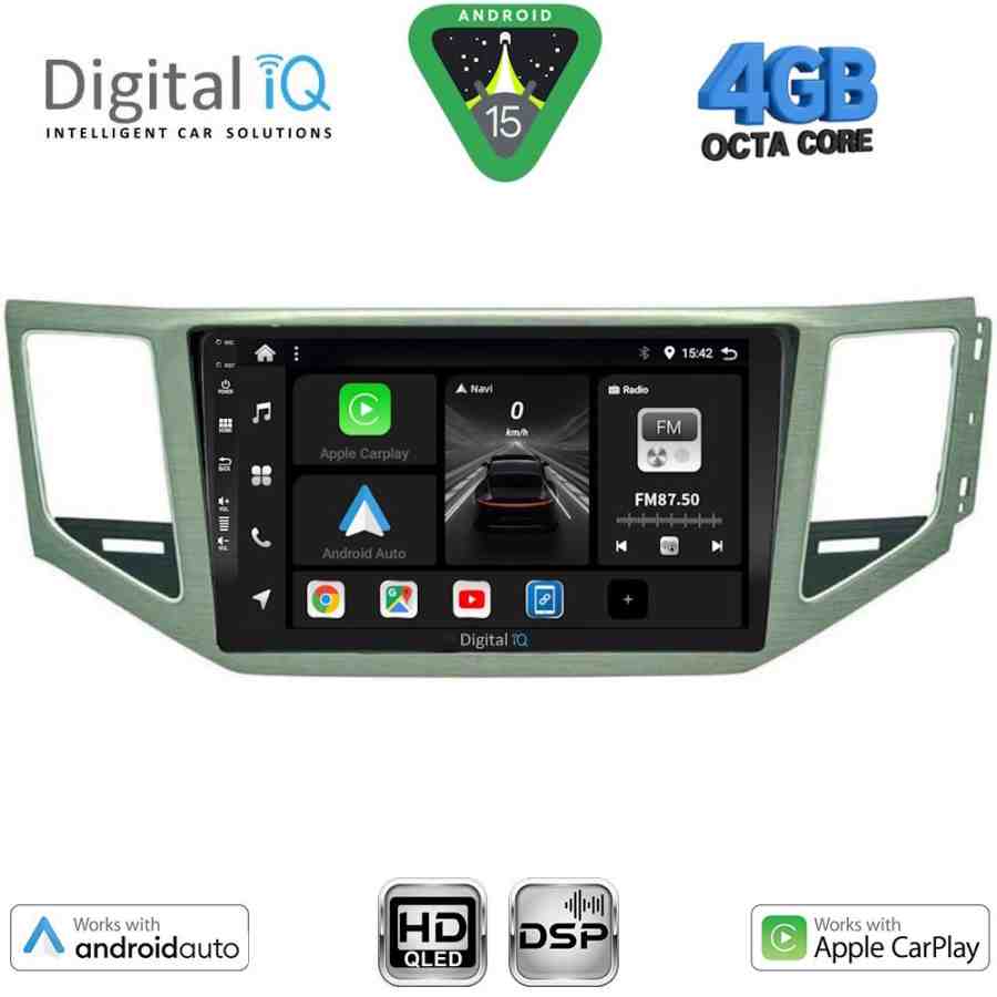 DIGITAL IQ BXF 6745_CPAA (SL) (10inc) MULTIMEDIA TABLET for VW GOLF SPORTSVAN mod. 2014-2021