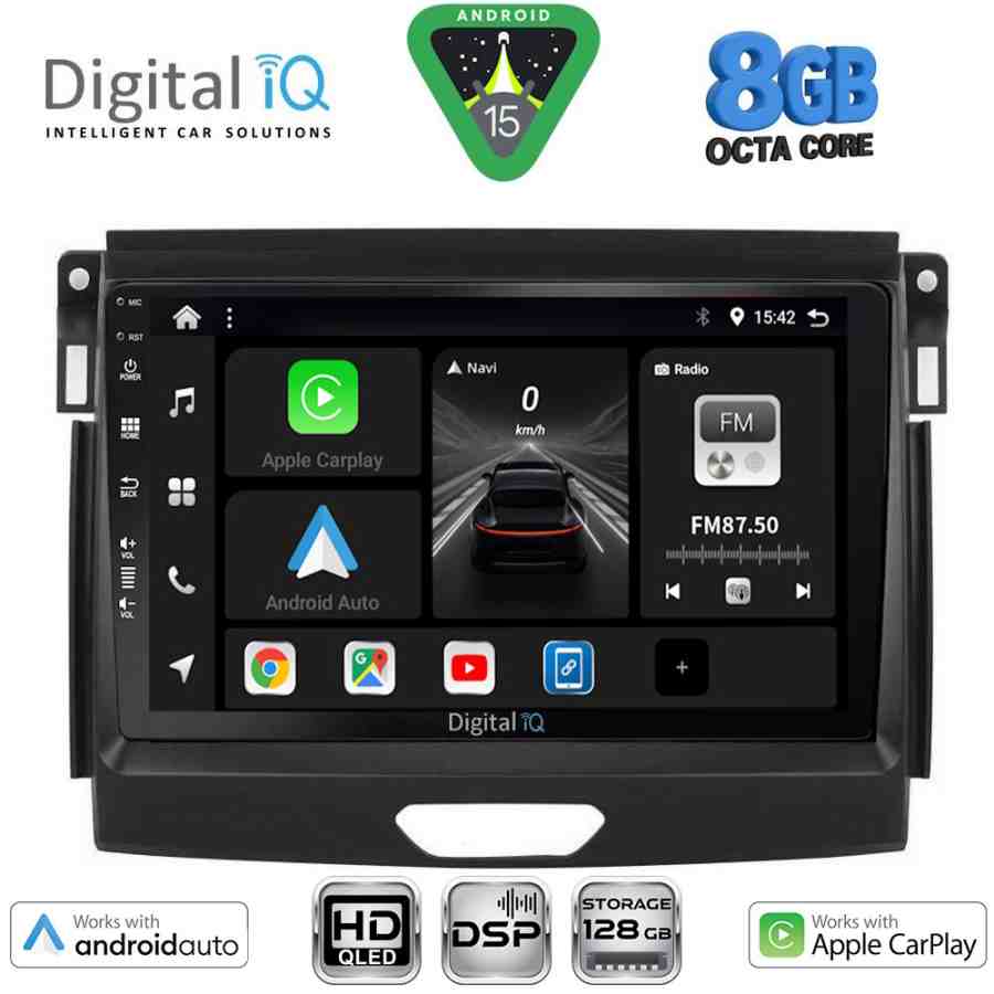 DIGITAL IQ BXF 7172A_CPAA (9inc) MULTIMEDIA TABLET for FORD RANGER mod. 2015-2018