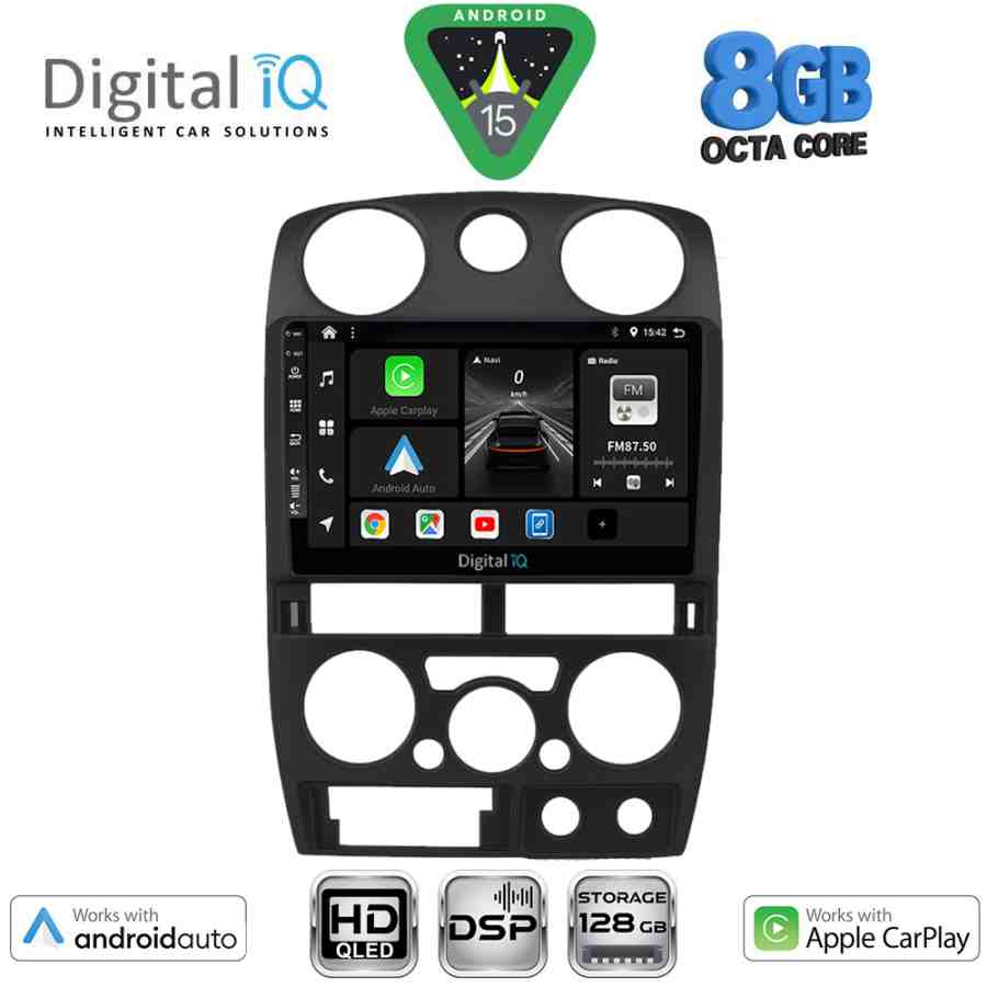 DIGITAL IQ BXF 7254BL_CPAA (9inc) MULTIMEDIA TABLET for ISUZU D-MAX mod. 2008-2012 (BLACK)