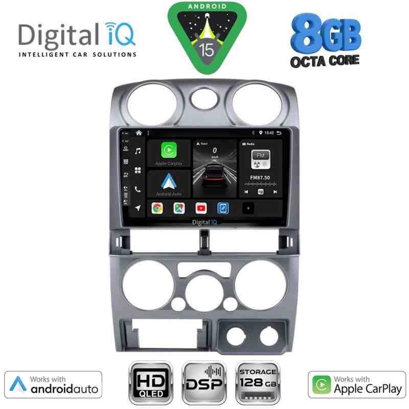 DIGITAL IQ BXF 7254SL_CPAA (9inc) MULTIMEDIA TABLET for ISUZU D-MAX mod. 2008-2012 (SILVER)