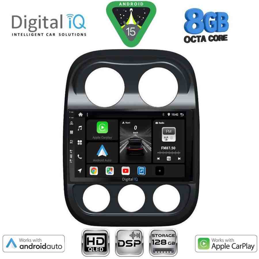 DIGITAL IQ BXF 7277_CPAA (10inc) MULTIMEDIA TABLET for JEEP COMPASS - PATRIOT mod. 2007-2016