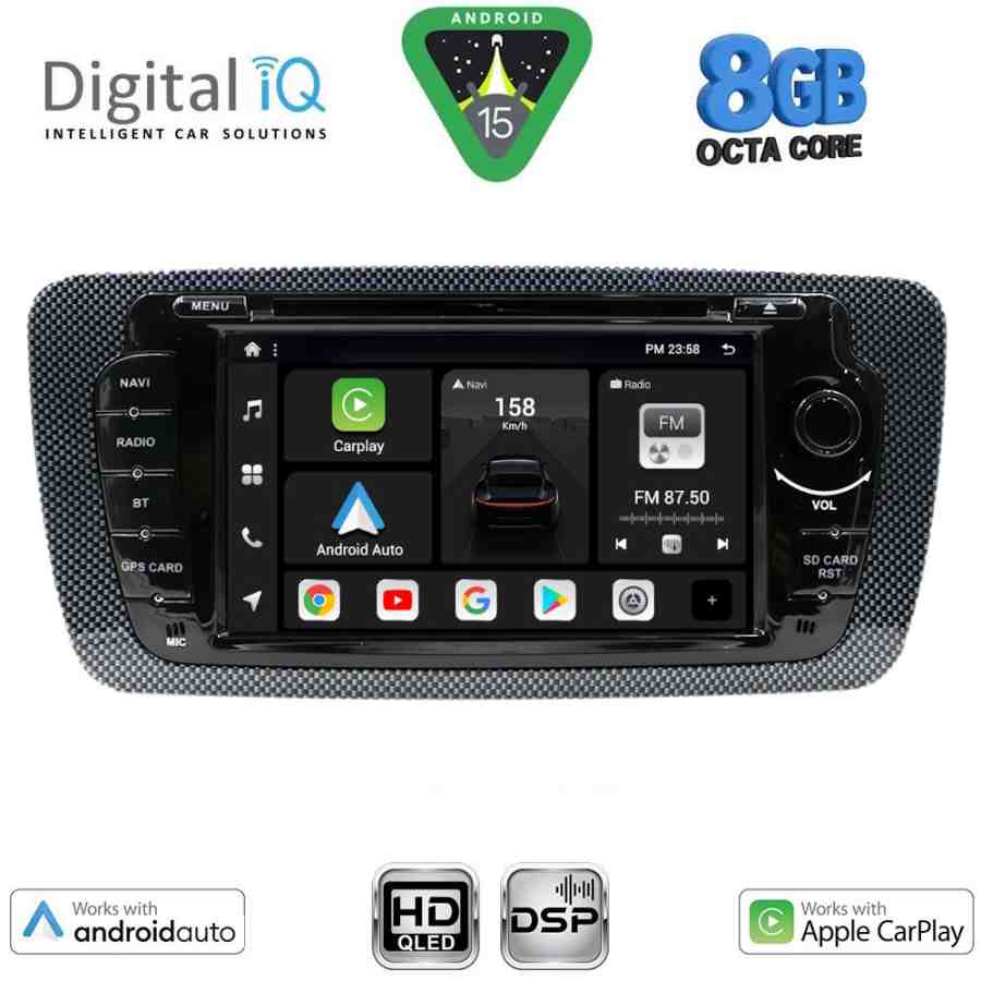 DIGITAL IQ BXF 746_CPAA (7" DVD) MULTIMEDIA SYSTEM for SEAT IBIZA mod. 2008-2015