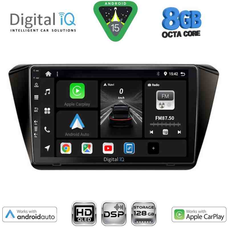 DIGITAL IQ BXF 7605_CPAA (10inc) MULTIMEDIA TABLET for SKODA SUPERB mod. 2015-2023