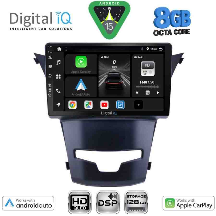 DIGITAL IQ BXF 7653_CPAA (9inc) MULTIMEDIA TABLET for SSANGYONG KORANDO mod. 2014-2019