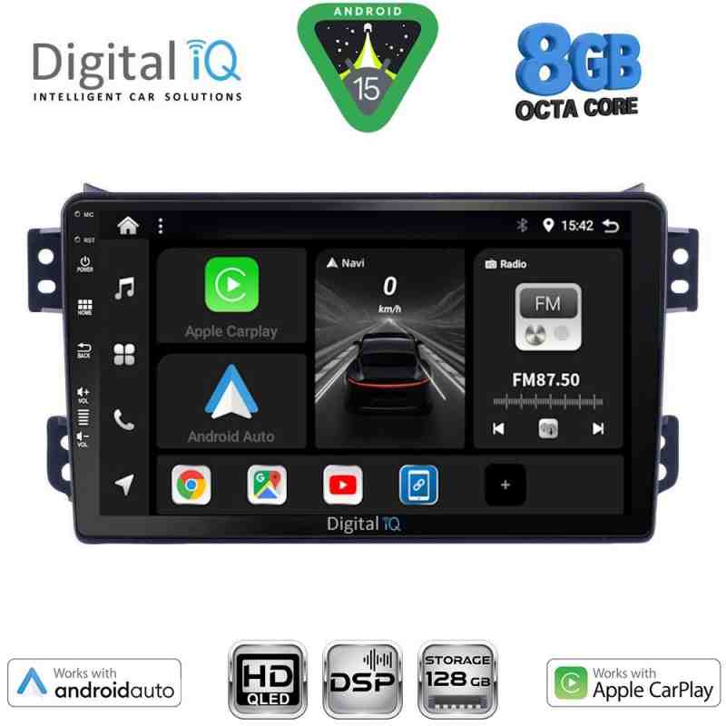 DIGITAL IQ BXF 7682_CPAA (9inc) MULTIMEDIA TABLET for OPEL AGILA - SUZUKI SPLASH mod. 2008-2018