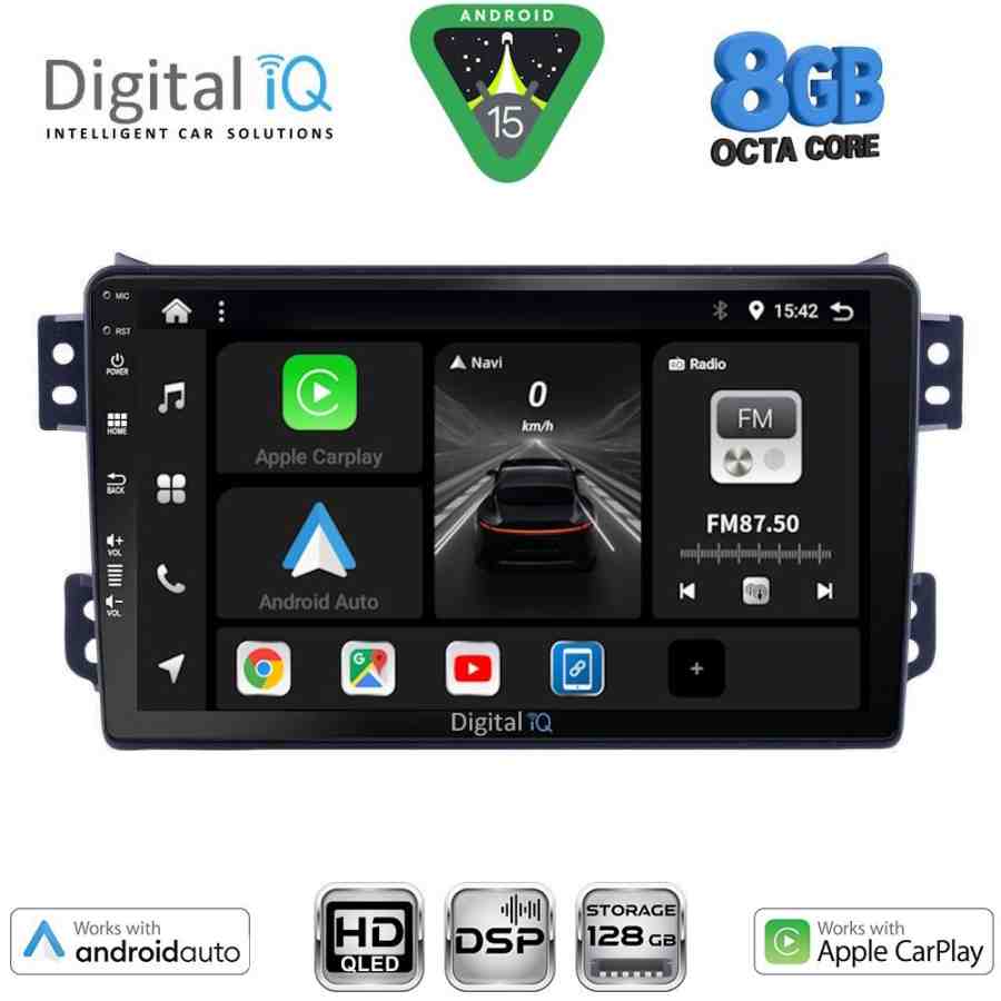 DIGITAL IQ BXF 7682_CPAA (9inc) MULTIMEDIA TABLET for OPEL AGILA - SUZUKI SPLASH mod. 2008-2018