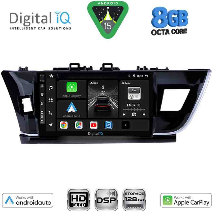 DIGITAL IQ BXF 7714BIG_CPAA (10inc) MULTIMEDIA TABLET for TOYOTA COROLLA mod. 2013-2016