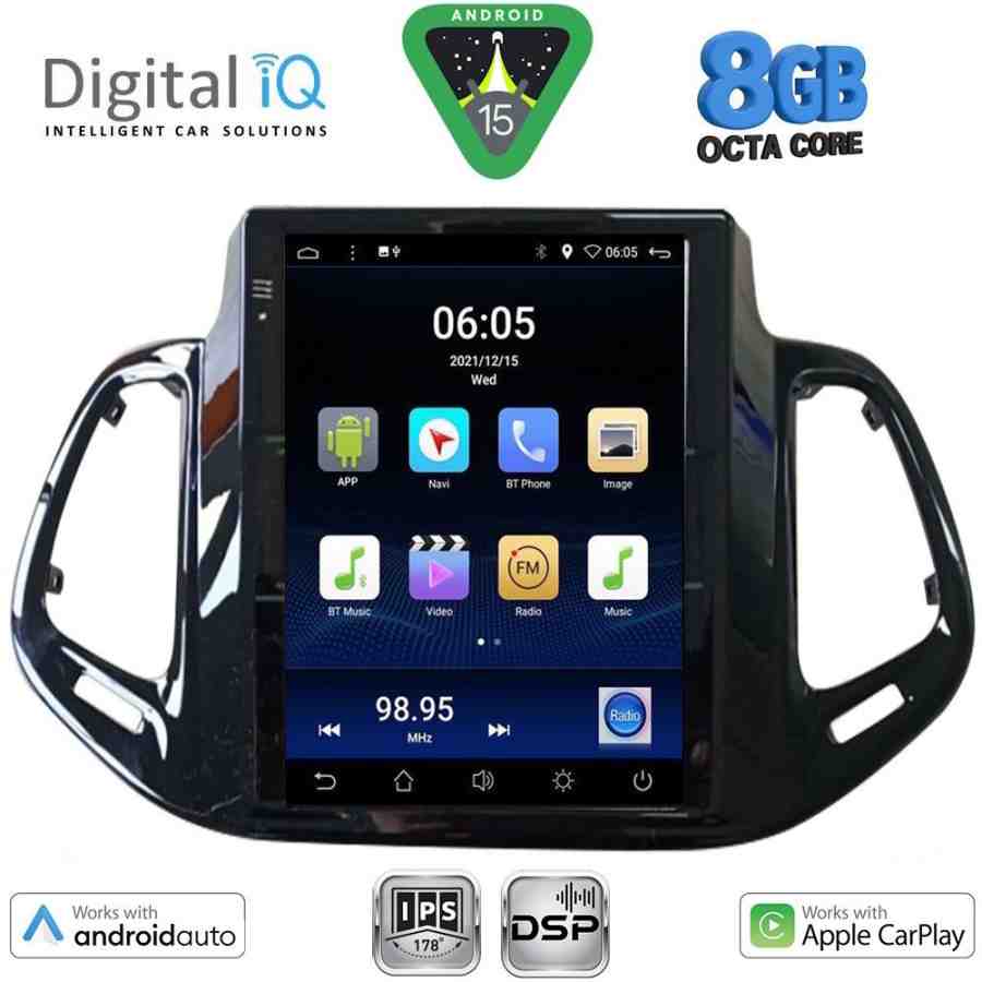 DIGITAL IQ BXF 7878_CPAA TESLA STYLE for JEEP COMPASS mod. 2017-2021