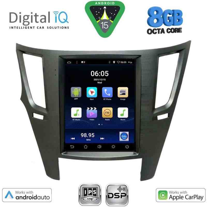DIGITAL IQ BXF 7962_CPAA TESLA STYLE for SUBARU LEGACY – OUTBACK mod. 2009-2014