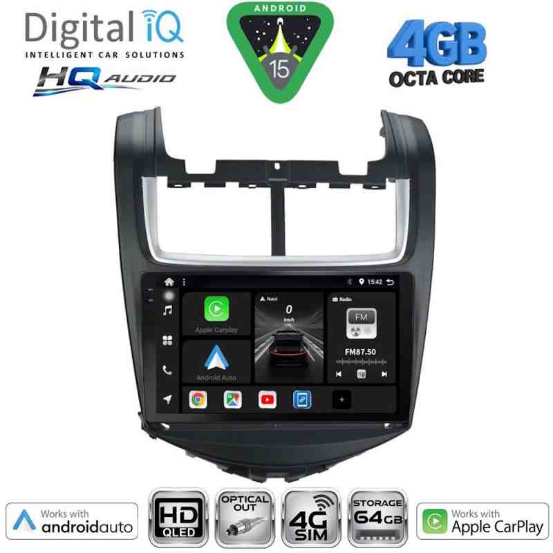DIGITAL IQ BXK 19075_CPAA (9inc) MULTIMEDIA TABLET for CHEVROLET AVEO mod. 2014-2017