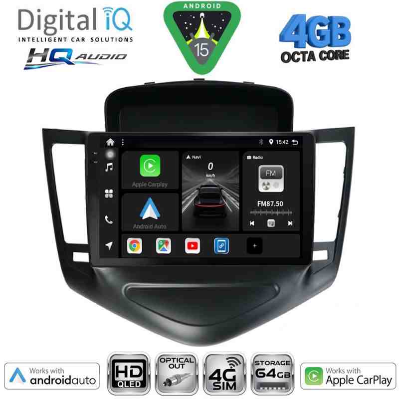 DIGITAL IQ BXK 19076_CPAA (9inc) MULTIMEDIA TABLET for CHEVROLET CRUZE mod. 2008-2012