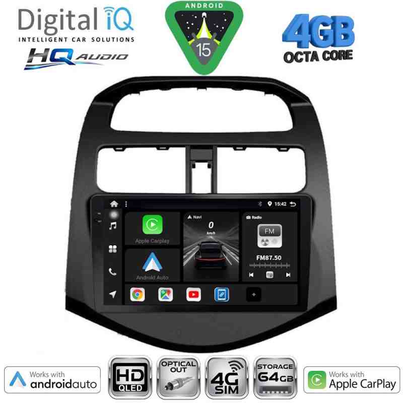 DIGITAL IQ BXK 19078_CPAA (9inc) MULTIMEDIA TABLET for CHEVROLET SPARK mod. 2009-2015