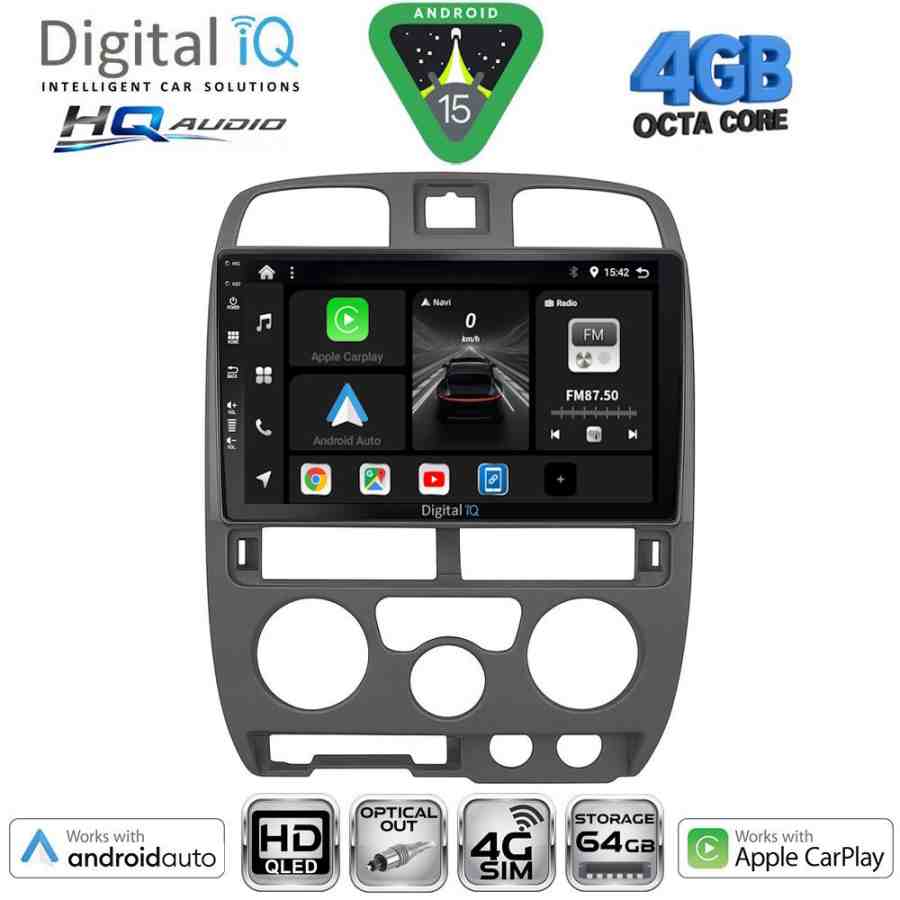 DIGITAL IQ BXK 19253GR_CPAA (9inc) MULTIMEDIA TABLET for ISUZU D-MAX mod. 2002-2008 (GREY)