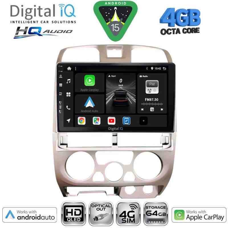 DIGITAL IQ BXK 19253SL_CPAA (9inc) MULTIMEDIA TABLET for ISUZU D-MAX mod. 2002-2008 (SILVER)