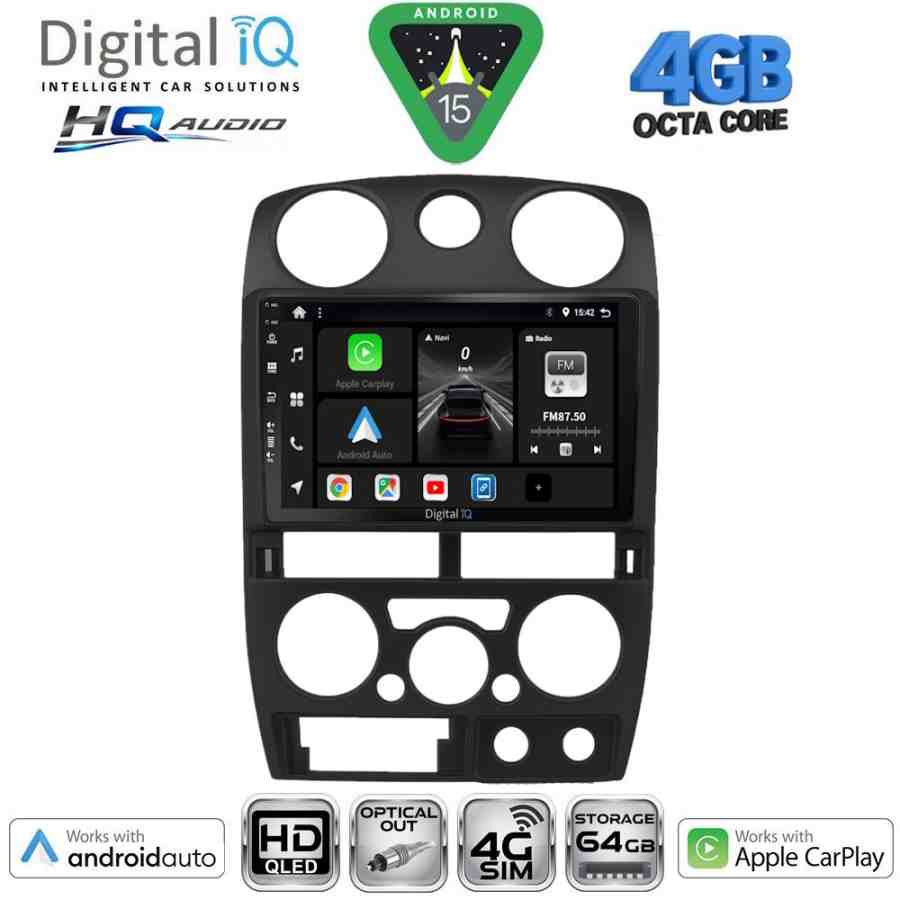 DIGITAL IQ BXK 19254BL_CPAA (9inc) MULTIMEDIA TABLET for ISUZU D-MAX mod. 2008-2012 (BLACK)