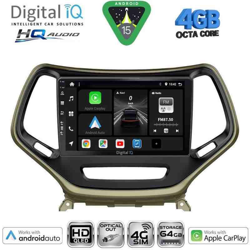 DIGITAL IQ BXK 19273_CPAA (10inc) MULTIMEDIA TABLET for JEEP CHEROKEE mod. 2014-2026
