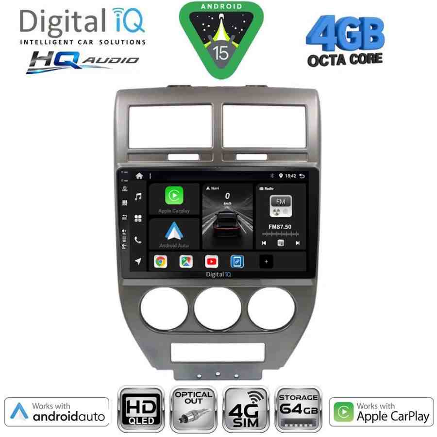 DIGITAL IQ BXK 19276_CPAA (10inc) MULTIMEDIA TABLET for JEEP COMPASS - PATRIOT mod. 2007-2016