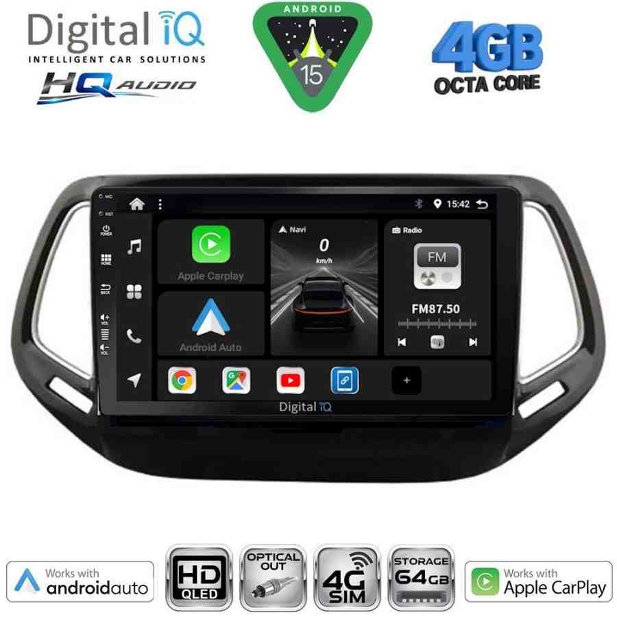 DIGITAL IQ BXK 19278_CPAA (10inc) MULTIMEDIA TABLET for JEEP COMPASS mod. 2016-2021