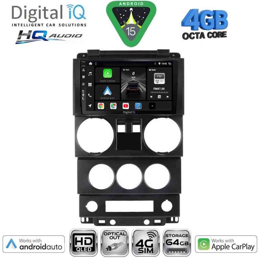 DIGITAL IQ BXK 19293_CPAA (9inc) MULTIMEDIA TABLET for JEEP WRANGLER  mod. 2006-2011
