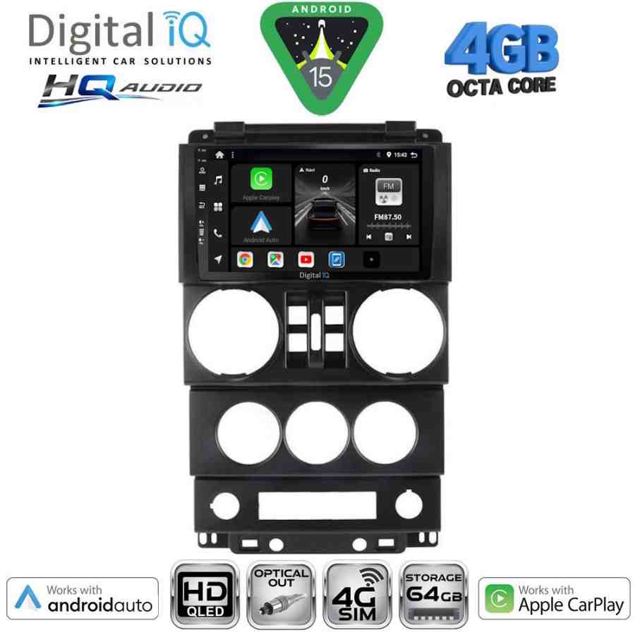 DIGITAL IQ BXK 19294_CPAA (9inc) MULTIMEDIA TABLET for JEEP WRANGLER  mod. 2006-2011
