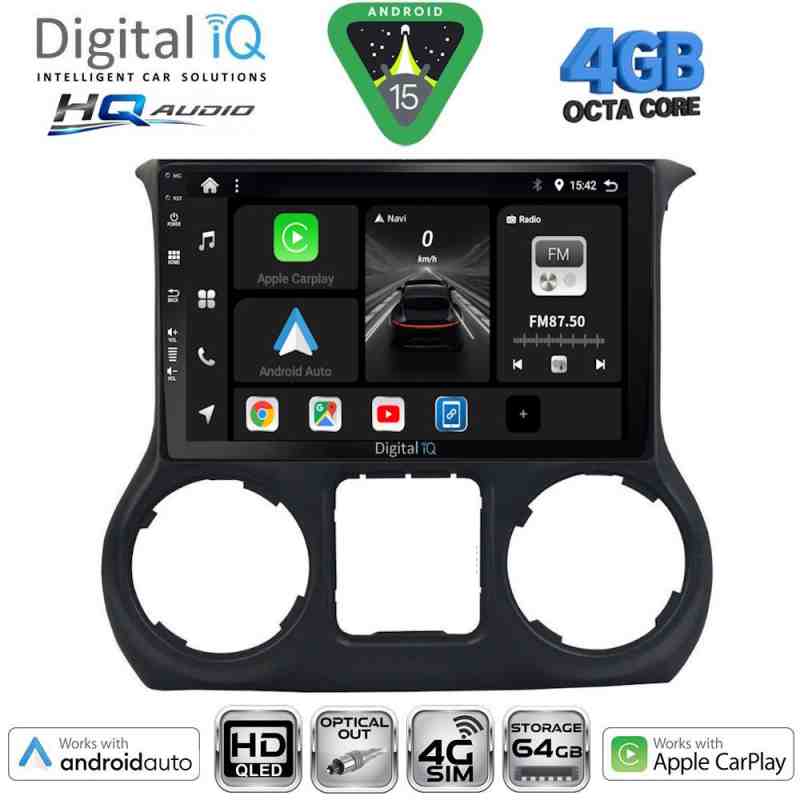 DIGITAL IQ BXK 19295_CPAA (10inc) MULTIMEDIA TABLET for JEEP WRANGLER  mod. 2011-2014