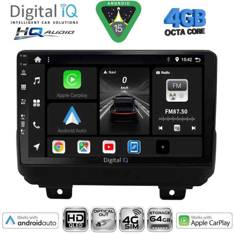 DIGITAL IQ BXK 19298_CPAA (9inc) MULTIMEDIA TABLET for JEEP WRANGLER mod. 2018-2026