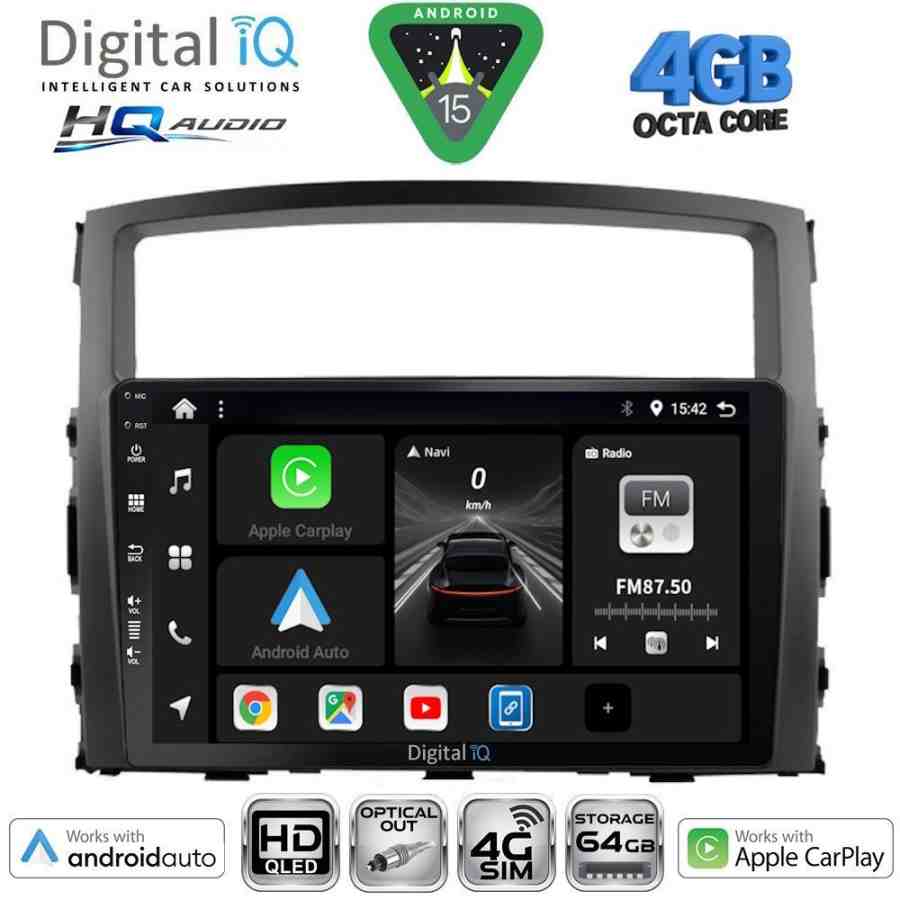 DIGITAL IQ BXK 19446_CPAA (9inc) MULTIMEDIA TABLET for MITSUBISHI PAJERO mod. 2006-2013
