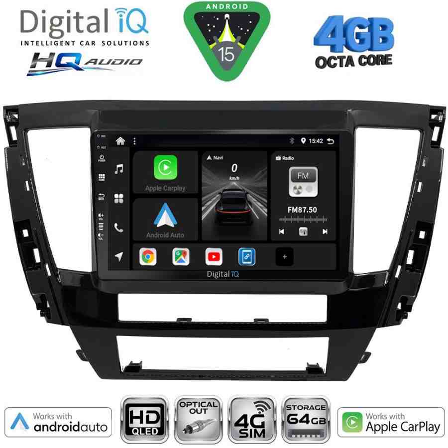 DIGITAL IQ BXK 19447S_CPAA (9inc) MULTIMEDIA TABLET for MITSUBISHI PAJERO SPORT mod. 2020-2026