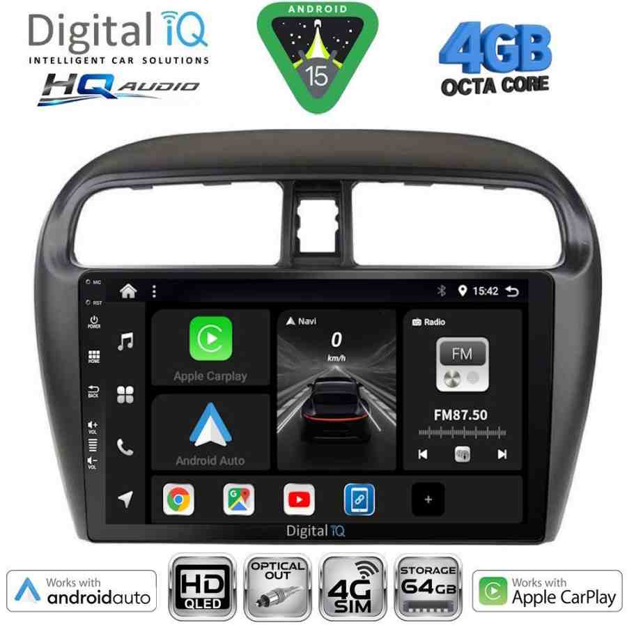 DIGITAL IQ BXK 19448_CPAA (9inc) MULTIMEDIA TABLET for MITSUBISHI SPACESTAR mod. 2013-2020