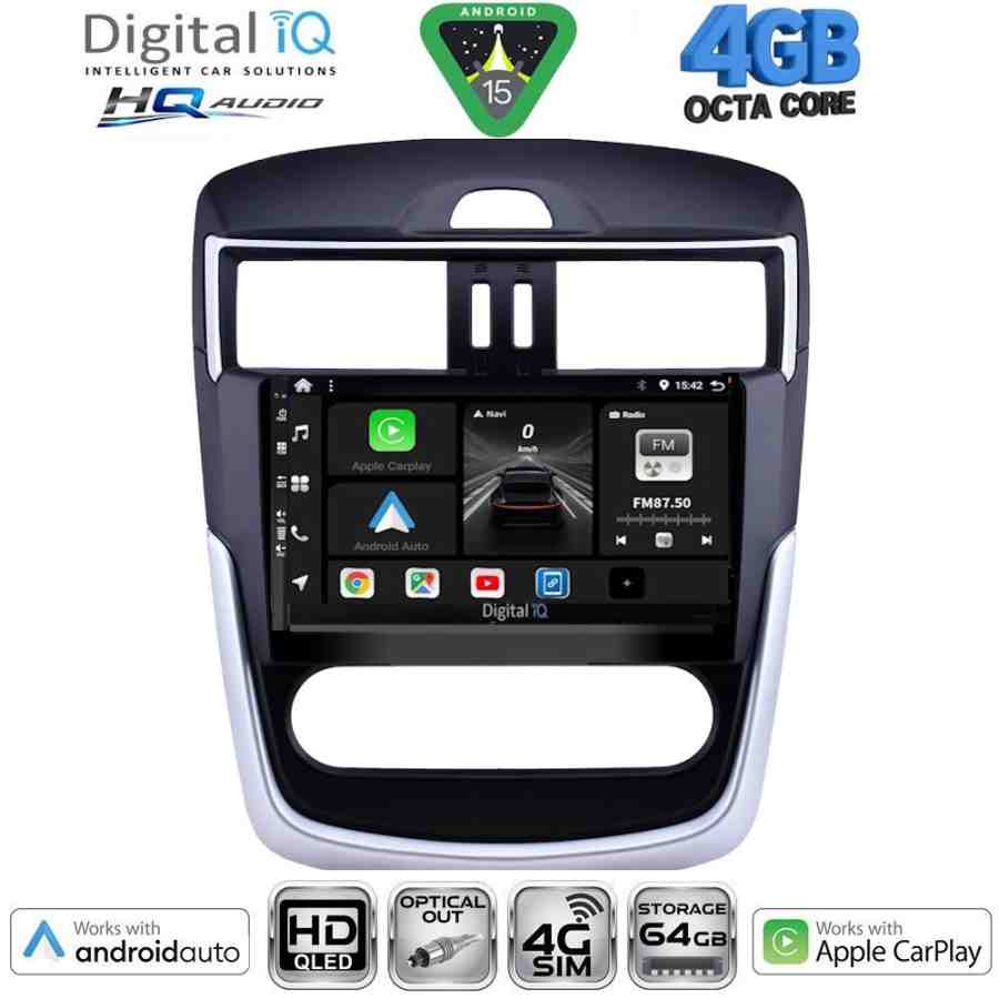 DIGITAL IQ BXK 19465CL_CPAA (10.1inc) MULTIMEDIA TABLET for NISSAN TIIDA mod. 2013-2023 with CLIMA