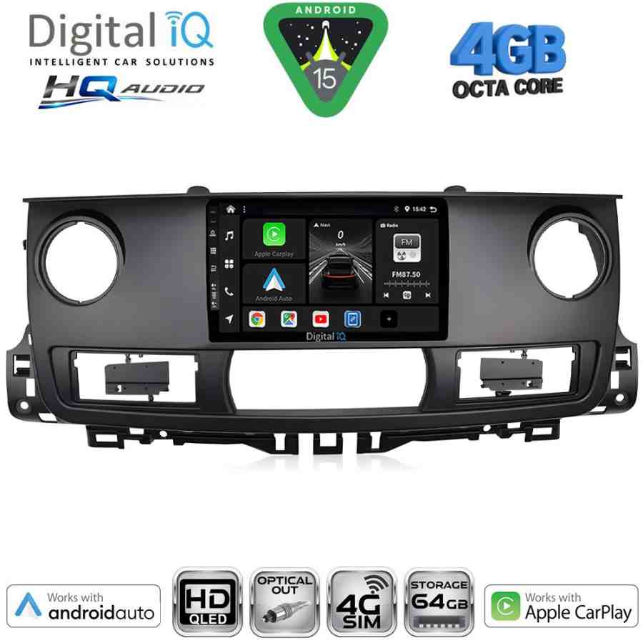 DIGITAL IQ BXK 19554_CPAA (9inc) MULTIMEDIA TABLET for RENAULT MASTER mod. 2003-2010