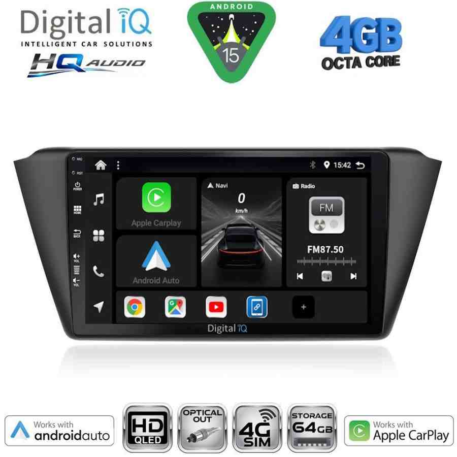 DIGITAL IQ BXK 19582_CPAA (9inc) MULTIMEDIA TABLET for SKODA FABIA mod. 2015-2022