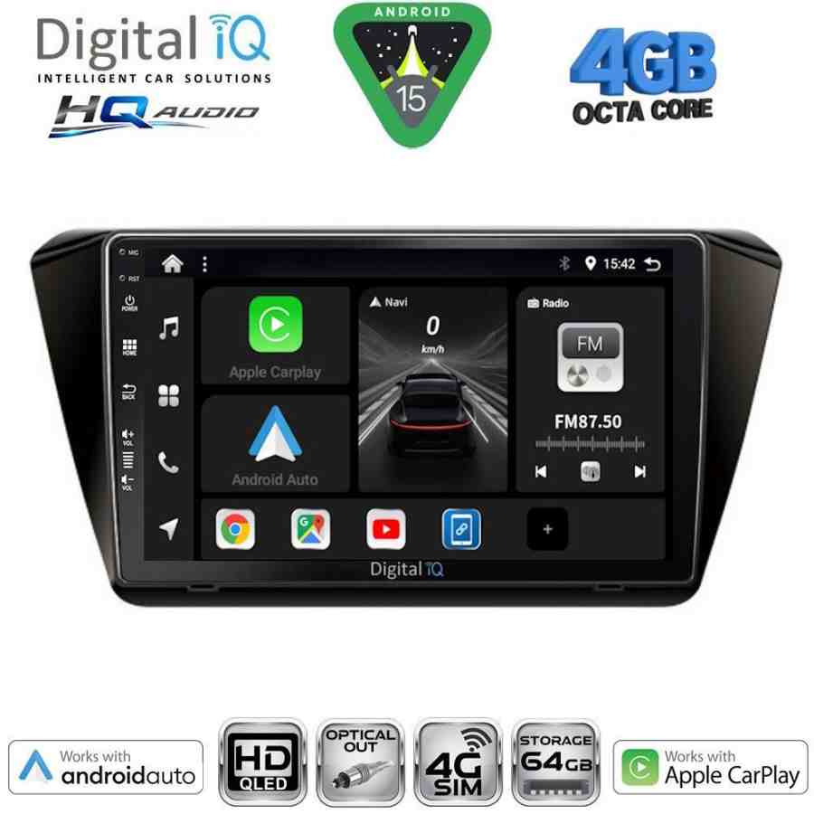 DIGITAL IQ BXK 19605_CPAA (10inc) MULTIMEDIA TABLET for SKODA SUPERB mod. 2015-2023