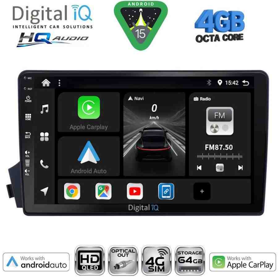 DIGITAL IQ BXK 19650_CPAA (9inc) MULTIMEDIA TABLET for SSANGYONG ACTYON - KYRON mod. 2006-2015