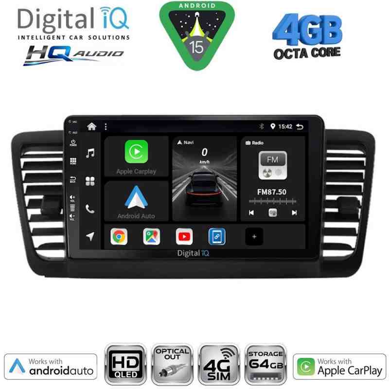 DIGITAL IQ BXK 19665_CPAA (9inc) MULTIMEDIA TABLET for SUBARU LEGACY - OUTBACK mod. 2002-2008