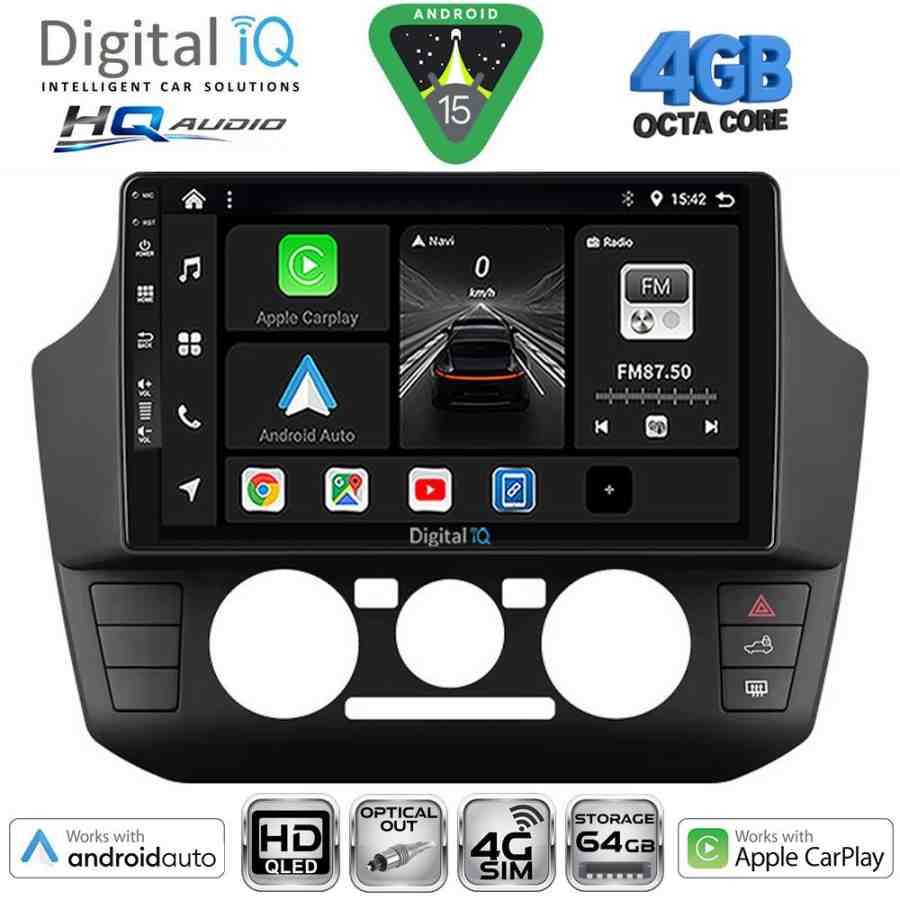 DIGITAL IQ BXK 19774_CPAA  (9inc) MULTIMEDIA TABLET for SEAT MII - SKODA CITIGO - VW UP mod. 2017-2023