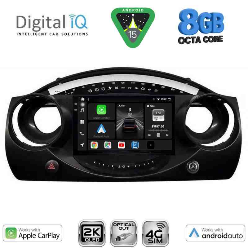 DIGITAL IQ BXK 20063_CPAA (9inc) MULTIMEDIA TABLET for MINI COOPER (R50-R52-R53) mod. 2000-2006