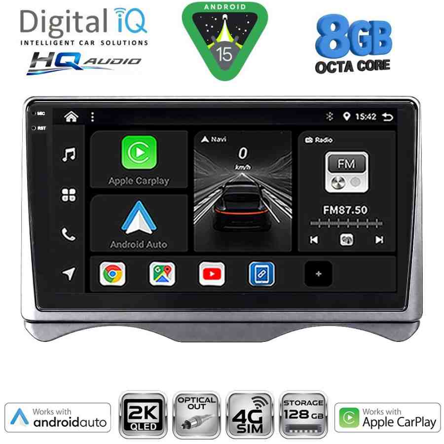 DIGITAL IQ BXK 20091_CPAA (9inc) MULTIMEDIA TABLET for CITROEN C3 mod. 2001-2009 (DASHBOARD)