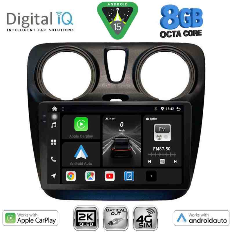 DIGITAL IQ BXK 20112_CPAA (9inc) MULTIMEDIA TABLET for DACIA DOKKER mod. 2012-2022