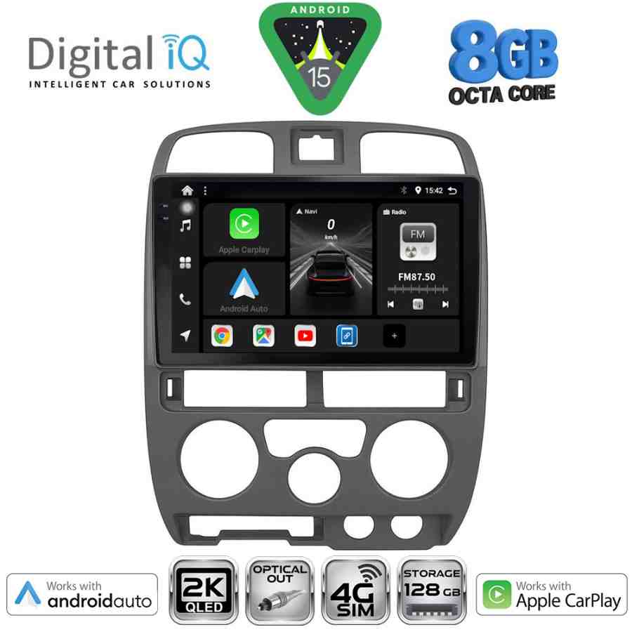 DIGITAL IQ BXK 20253GR_CPAA (9inc) MULTIMEDIA TABLET for ISUZU D-MAX mod. 2002-2008 (GREY)